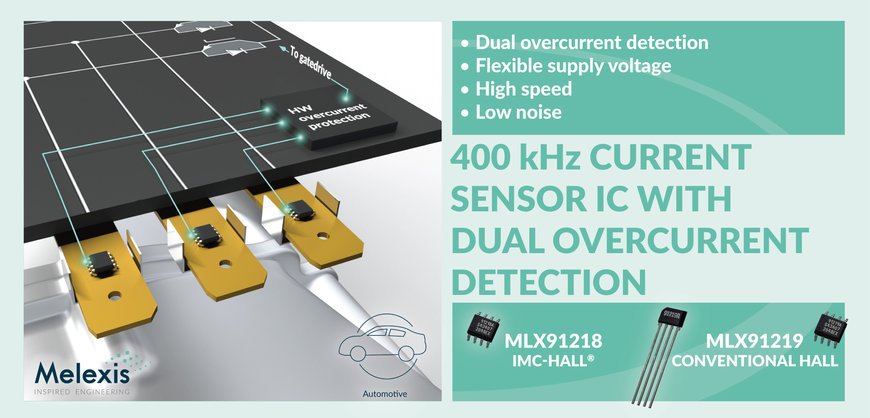 Melexis unveils automotive 200-2000A current sensors with integrated overcurrent detection